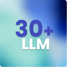 30+ LLMs Supported